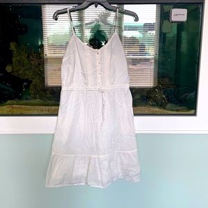 Off white spaghetti strap dress